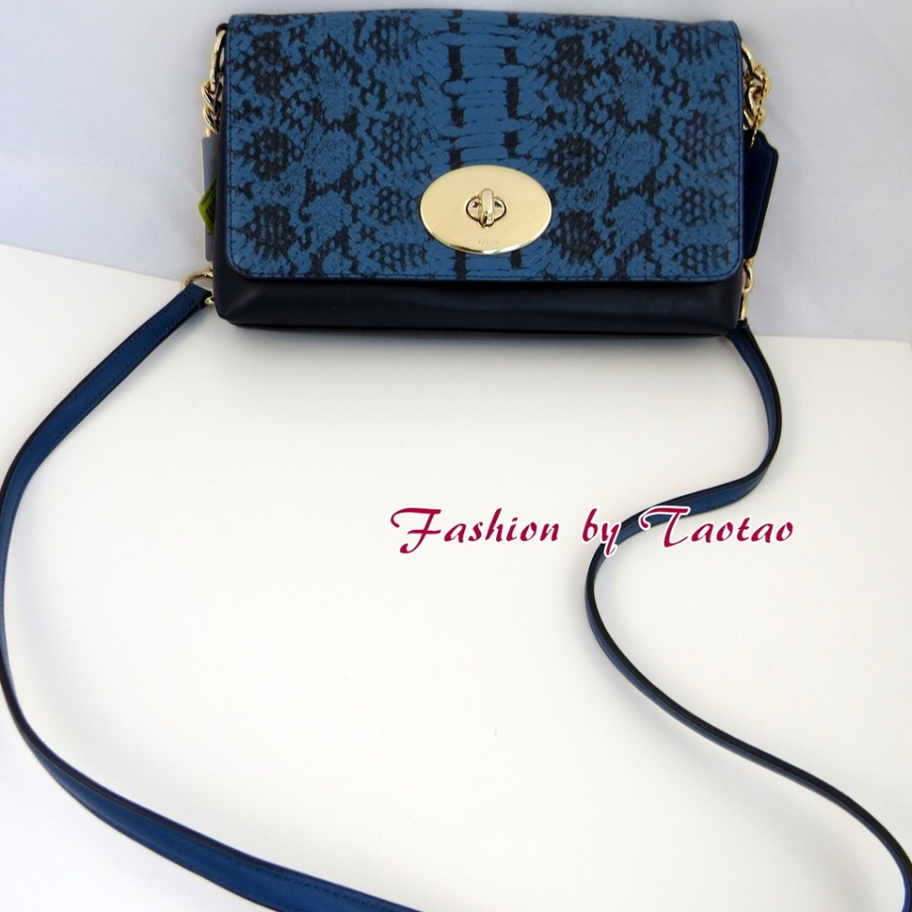 Coach COLORBLOCK CROSSTOWN XBODY BAG EMBD Leather